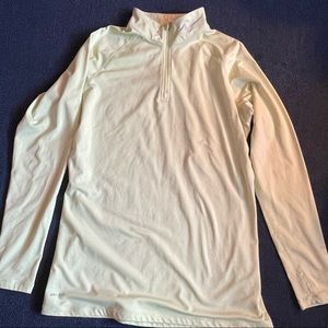 Nike Pro Combat DrinFit 3/4 zip Neon yellow